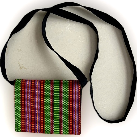 HANDMADE Mexican Guatemalan Worry Doll Coin Purse Bag Handbag Clutch Cross Body - Picture 8 of 17